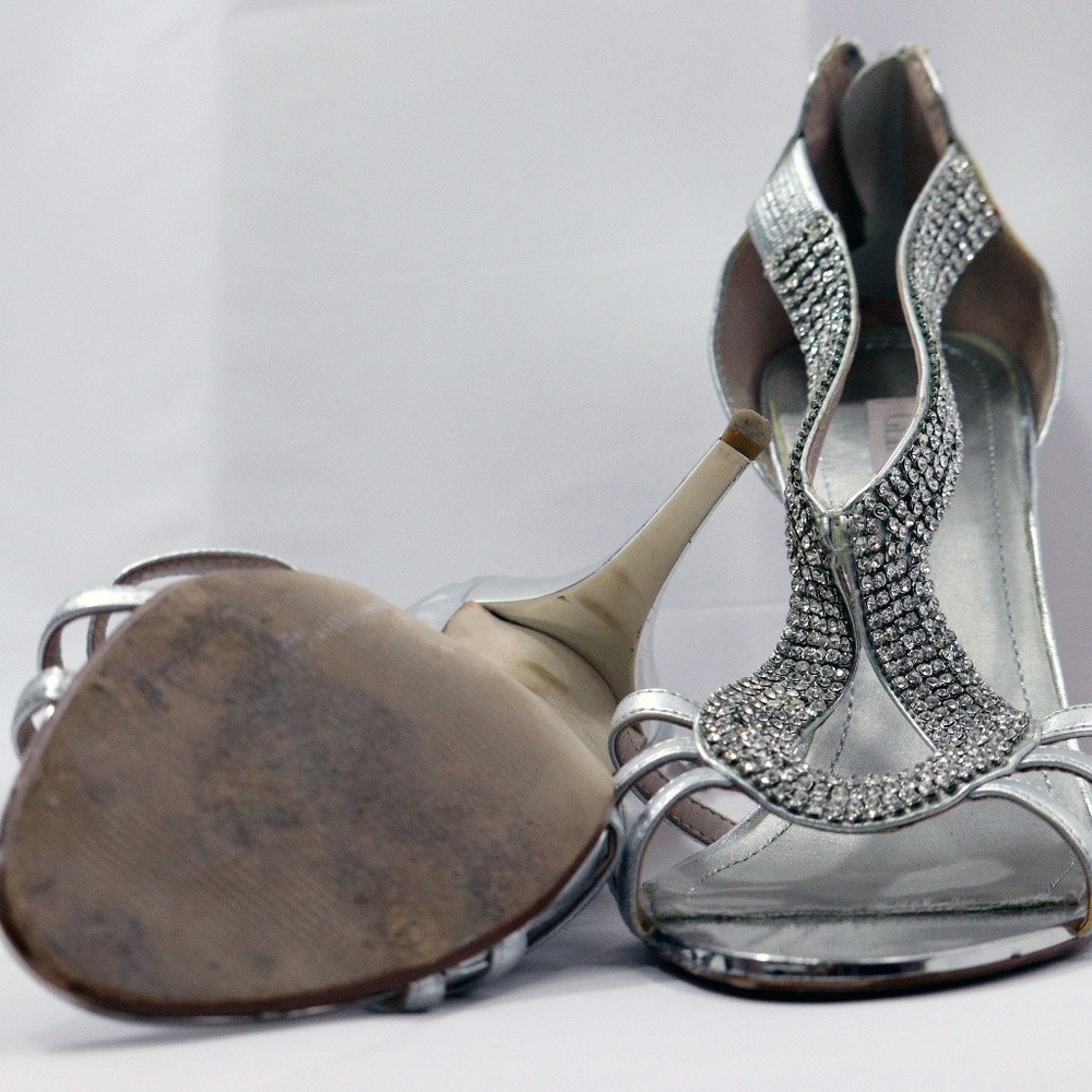 Glint Rhinestone Rows High Heel - Picture 5 of 6